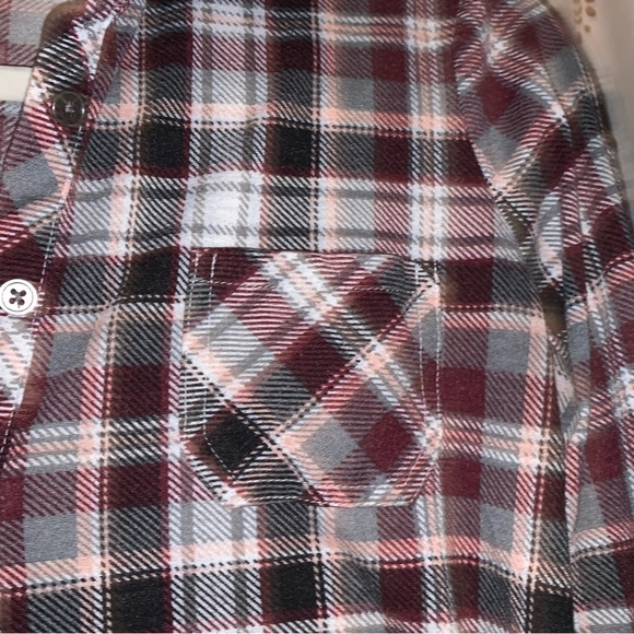 Vanity | size Medium | maroon and grey flannel - Picture 5 of 7